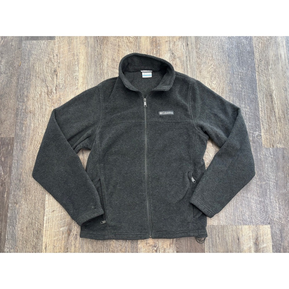 Columbia Steens Mountain Full Zip Fleece Jacket Charcoal Gray XM6354 Mens Medium